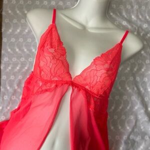 La SENZA Vibrant Pink Lace Chemise